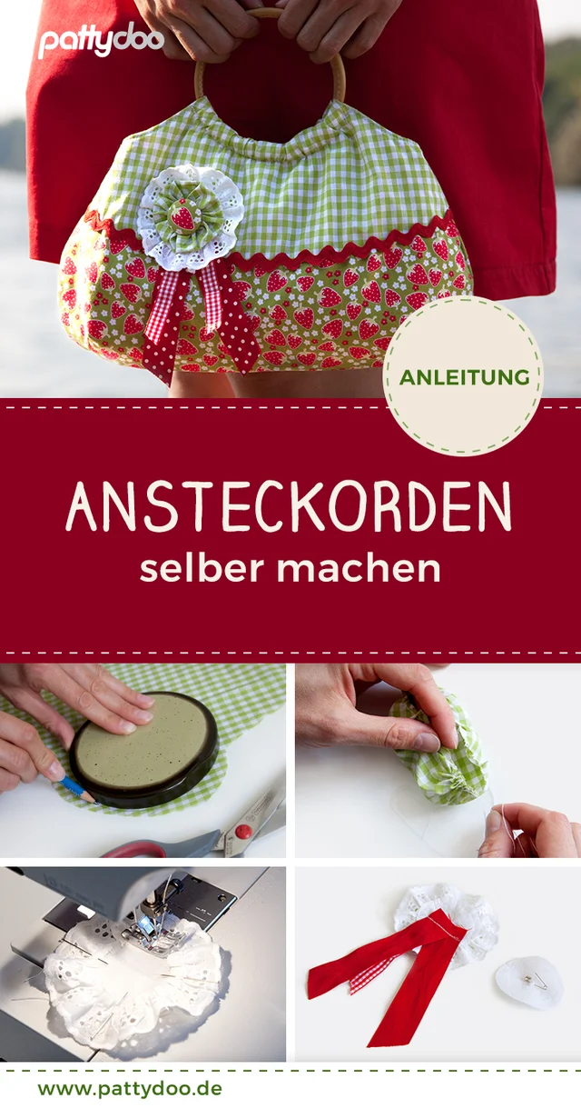 Nähanleitung Ansteckorden Brosche nähen Nähanleitung Ansteckorden Brosche nähen