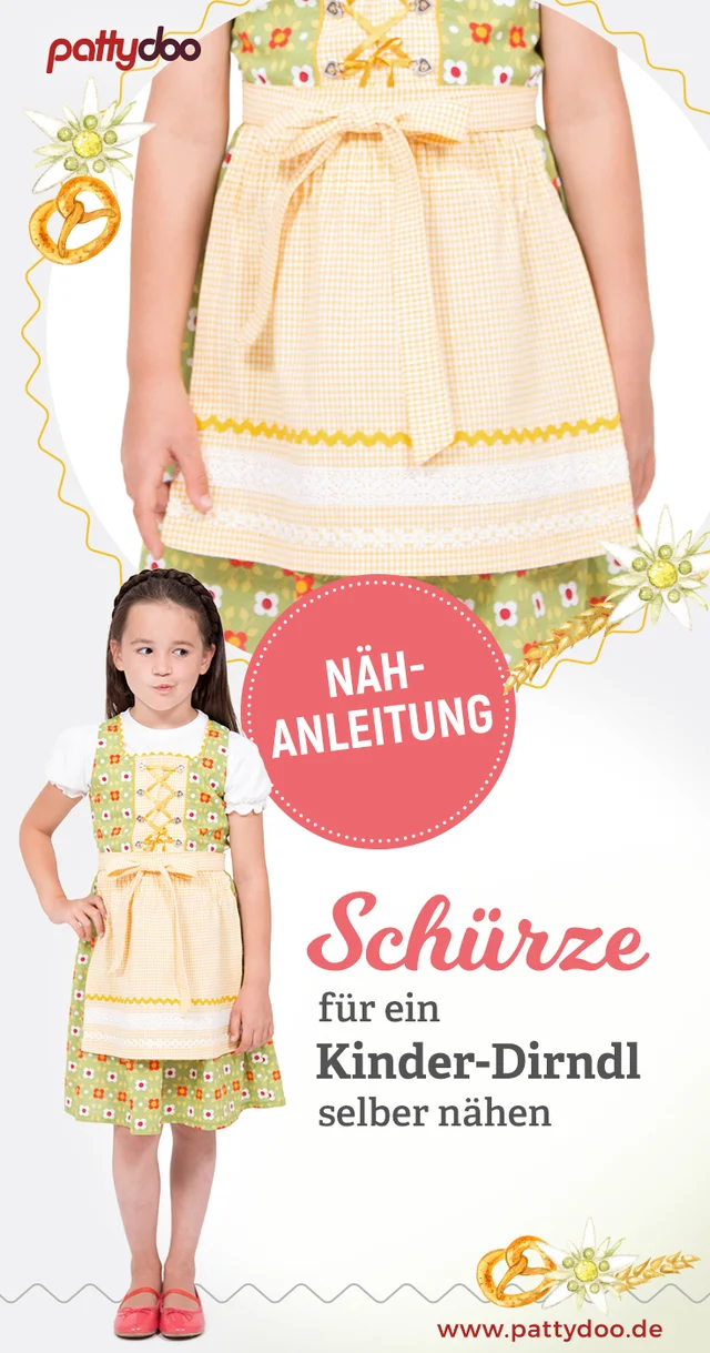 Schürze Kinder Dirndl selber nähen Schürze Kinder Dirndl selber nähen