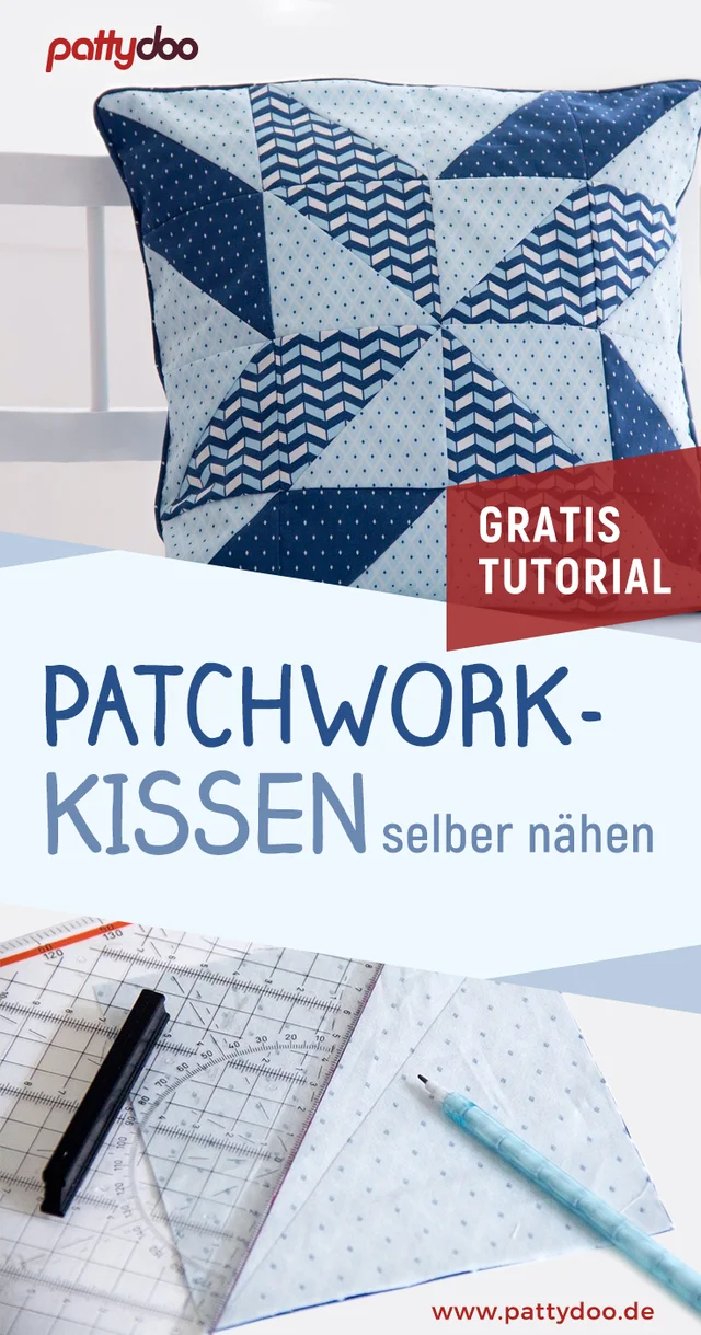 Patchwork Kissen Kissenhülle nähen kostenlose Anleitung Patchwork Kissen Kissenhülle nähen kostenlose Anleitung