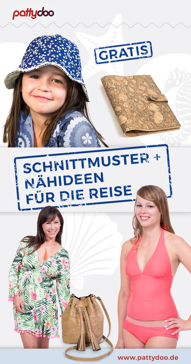 Schnittmuster, Tutorials, Freebies - Nähideen für die Reise Schnittmuster, Tutorials, Freebies - Nähideen für die Reise