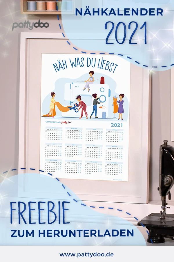 Nähkalender 2021 Freebie Nähkalender 2021 Freebie