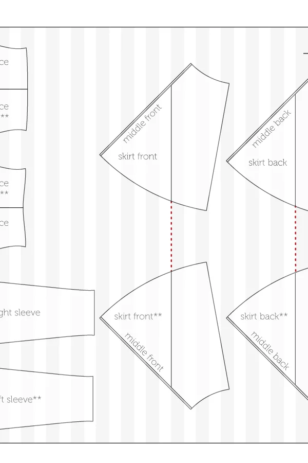 free sewing tutorial striped jersey dress