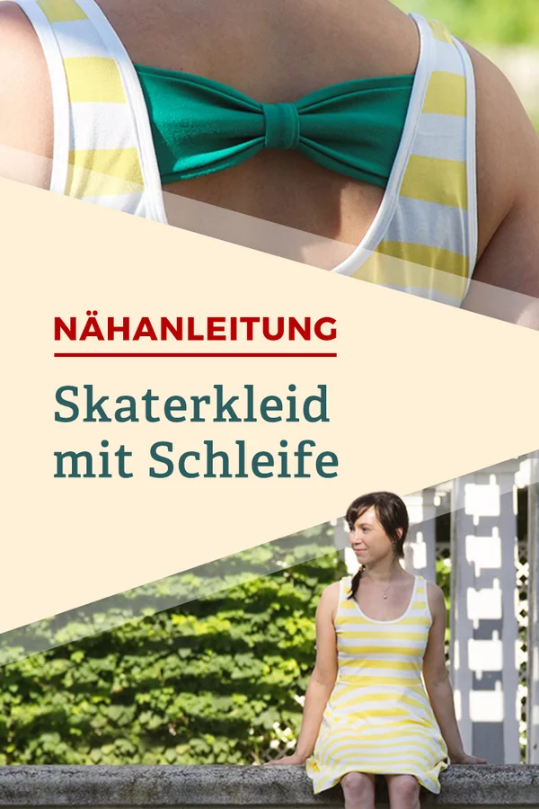 pattern hack Skaterkleid Schleife nähen Schnittmuster Mix