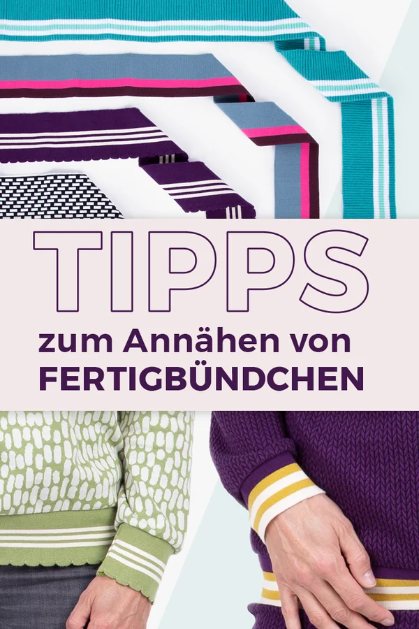 Tipps Fertigbündchen nähen cuffs annähen Nähhack