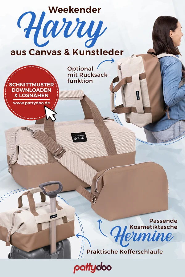 Nähidee Weekender "Harry" aus Canvas & Kunstleder