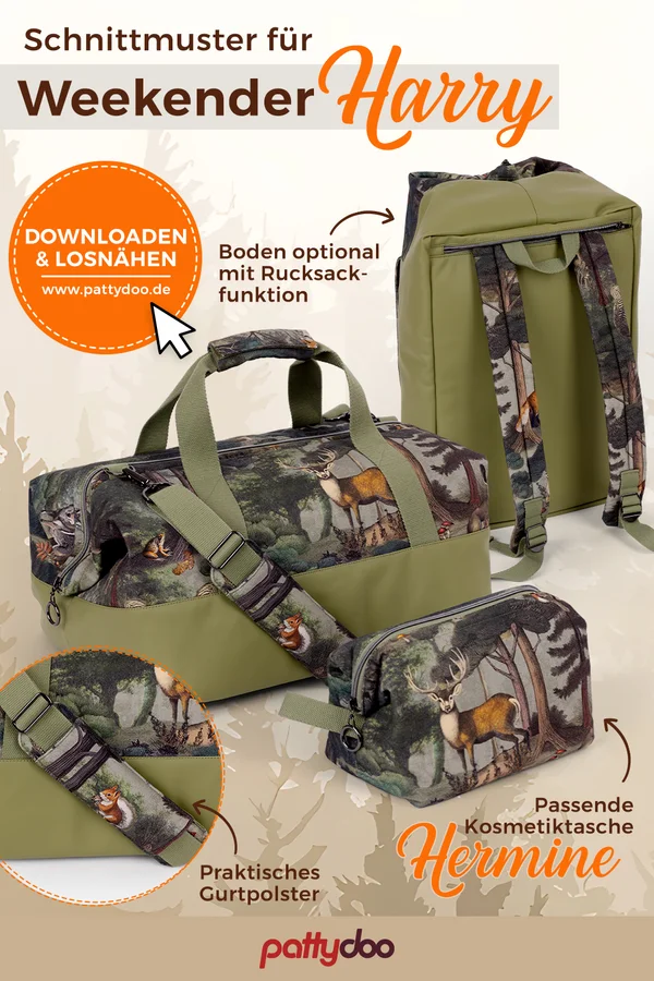 Nähidee Weekender "Harry" für Naturfreunde