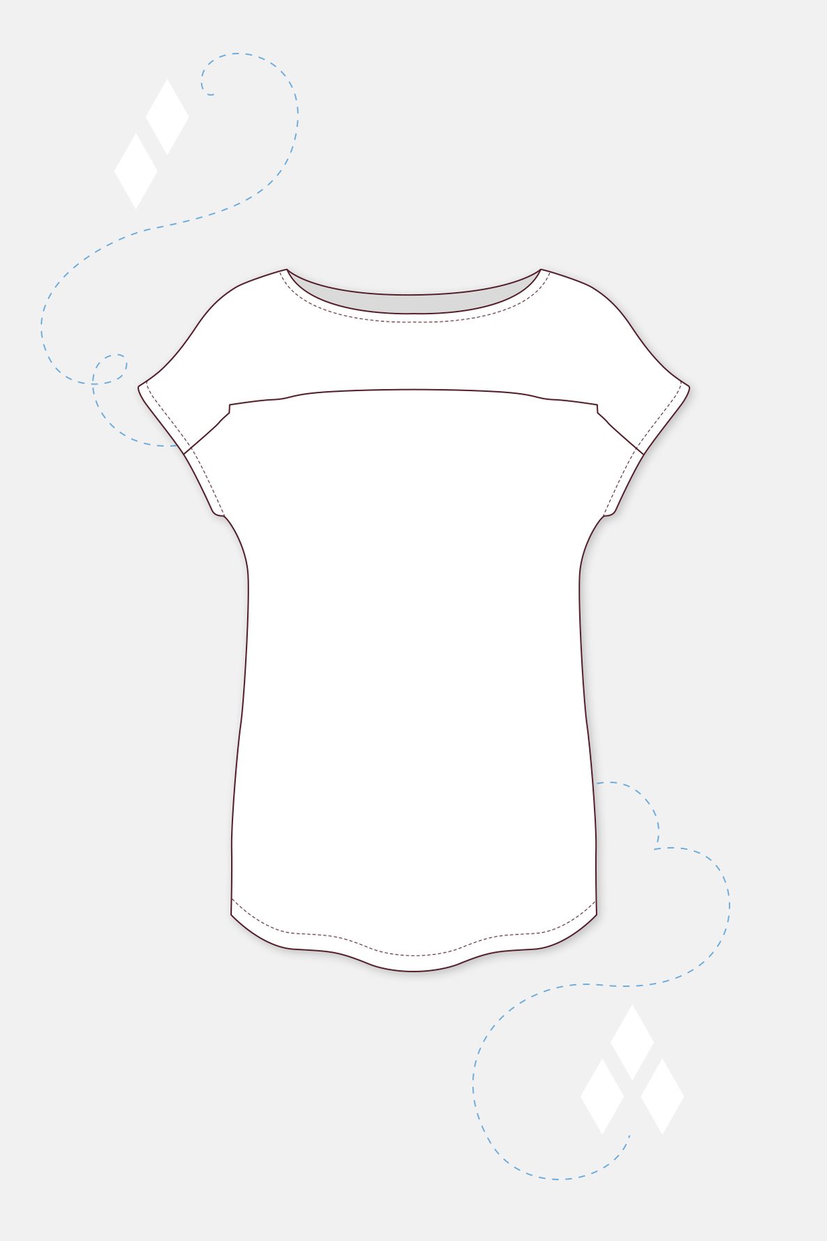 Schnittmuster "Sara" für ein einfaches Damenshirt | PATTYDOO