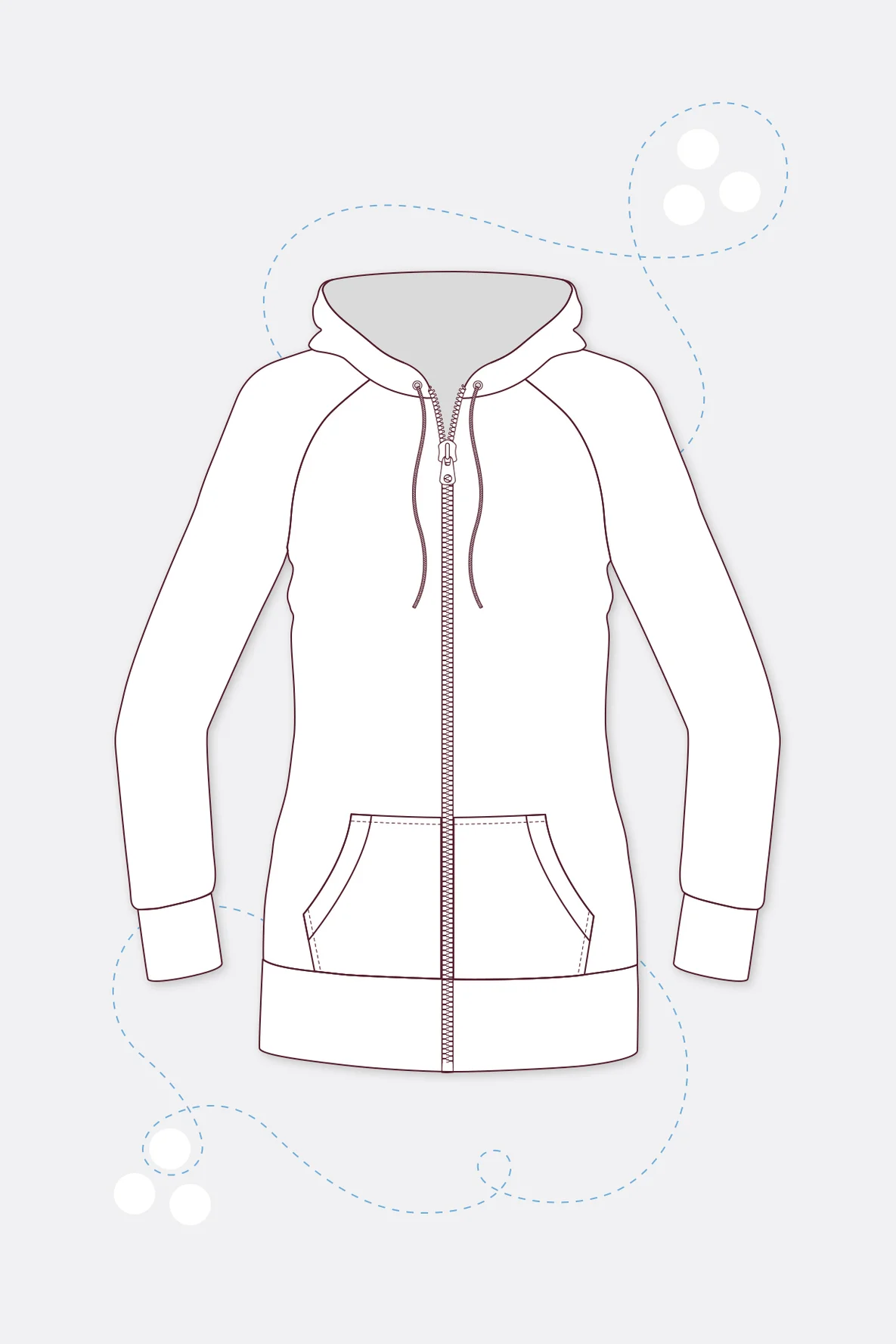 pattern ladies hooded jacket instruction