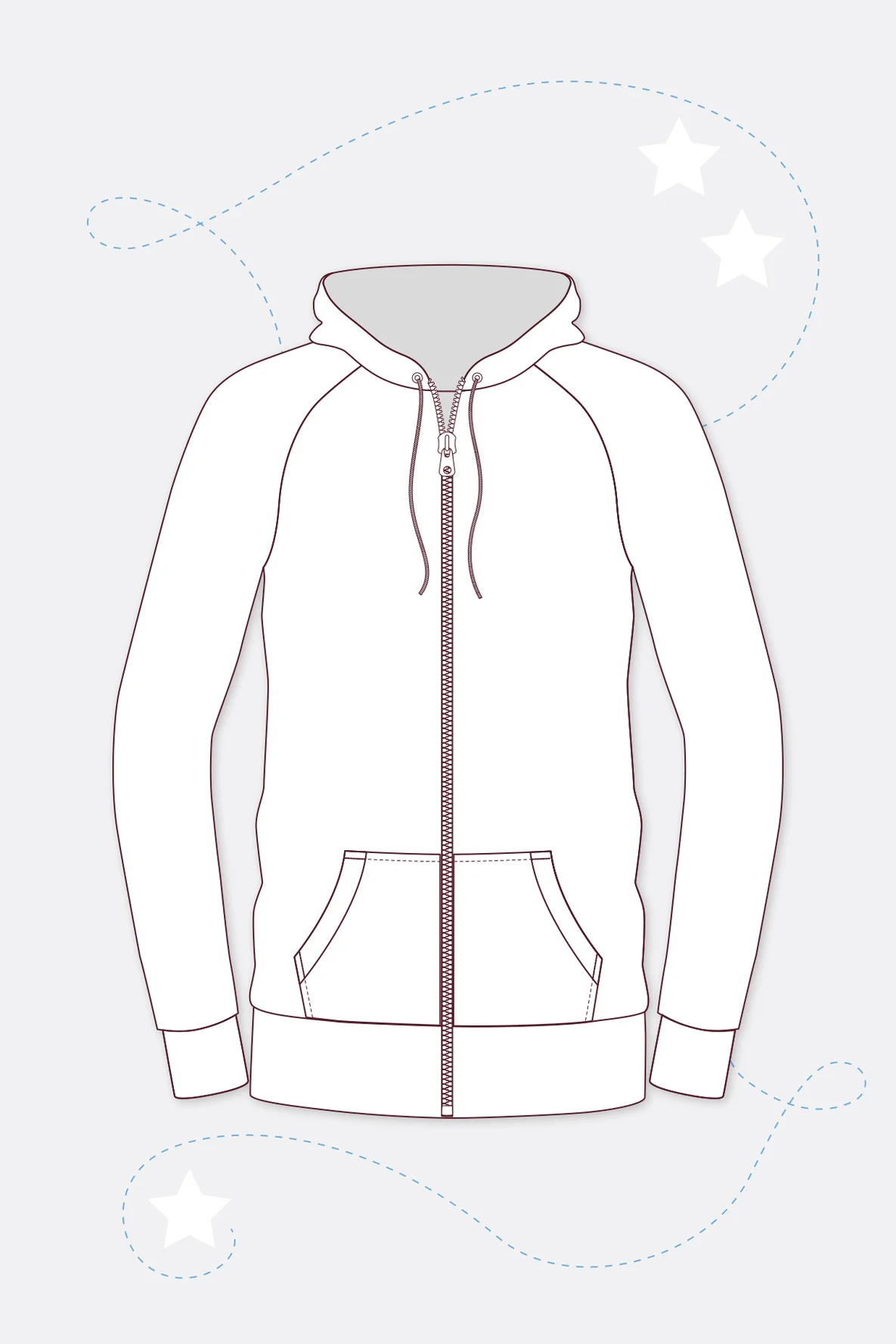 sewing pattern men's hooded jacket instruction