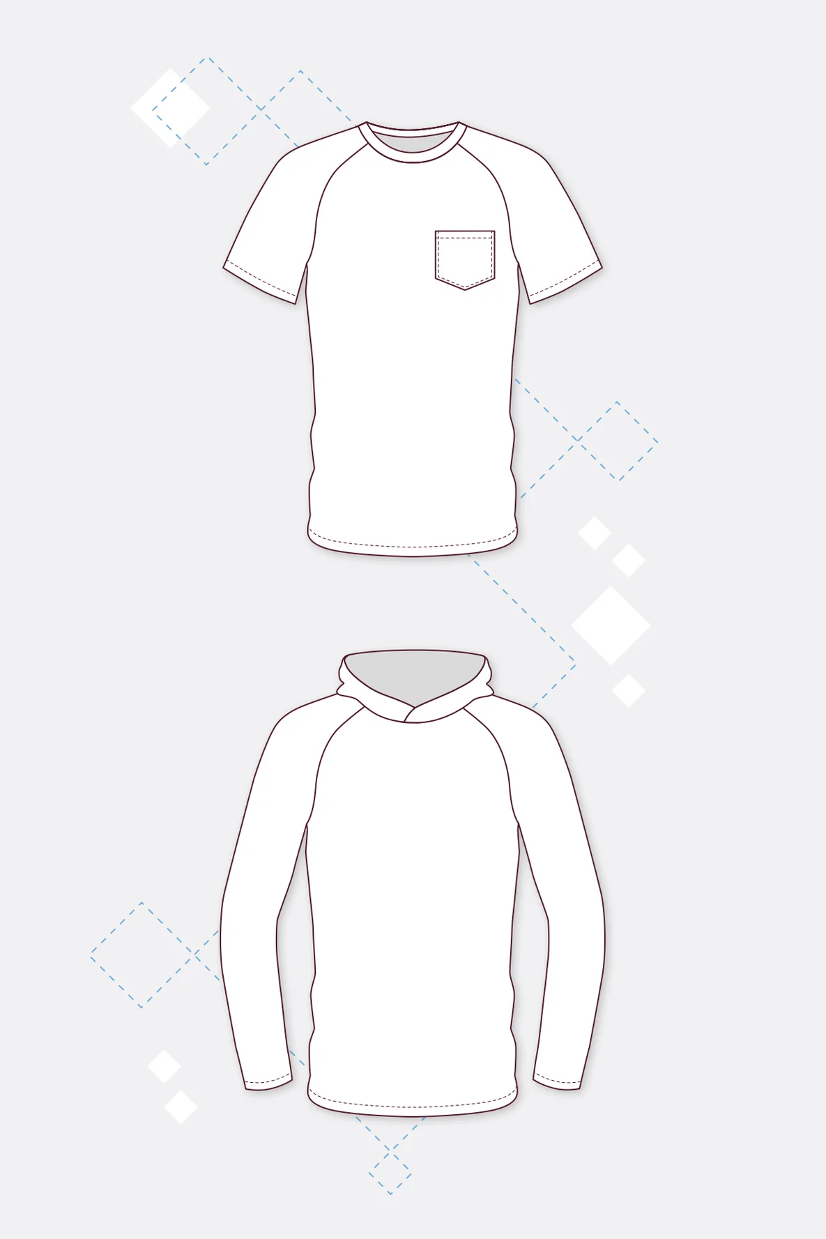 sewing pattern men raglan shirt instruction