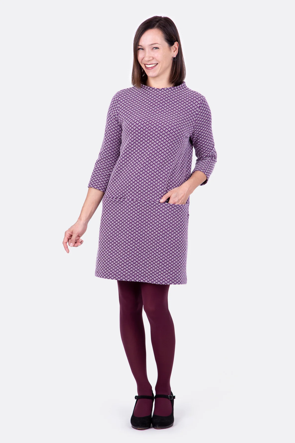 Schnittmuster Damenkleid elegant Taschen selber nähen