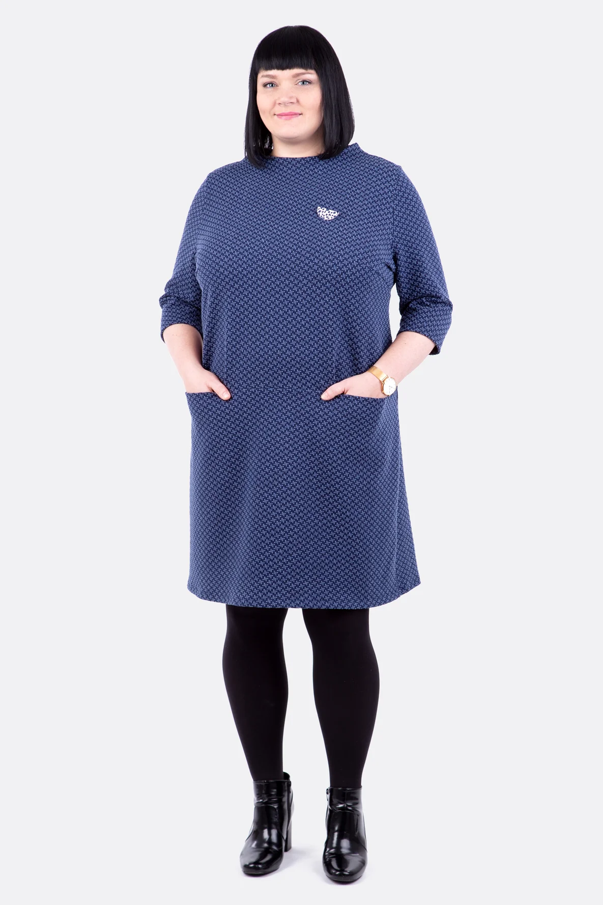 Schnittmuster Damenkleid Jacquard Jersey DIY