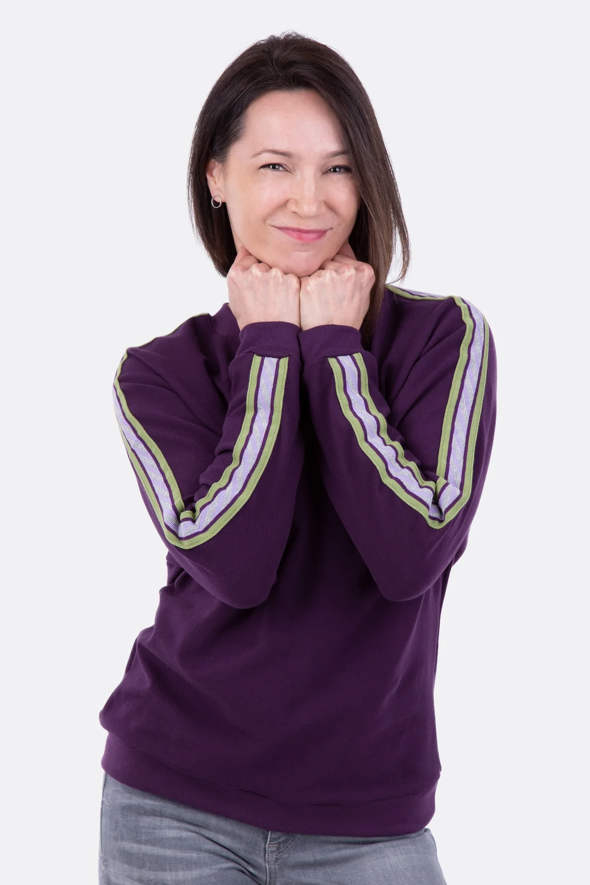 Schnittmuster Fledermaus Shirt Sommersweat sportlich