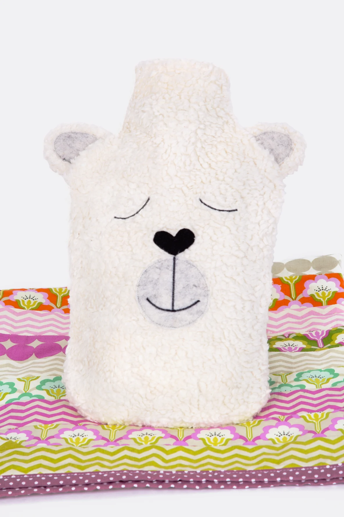 Wärmflasche Bezug Schnittmuster Teddy