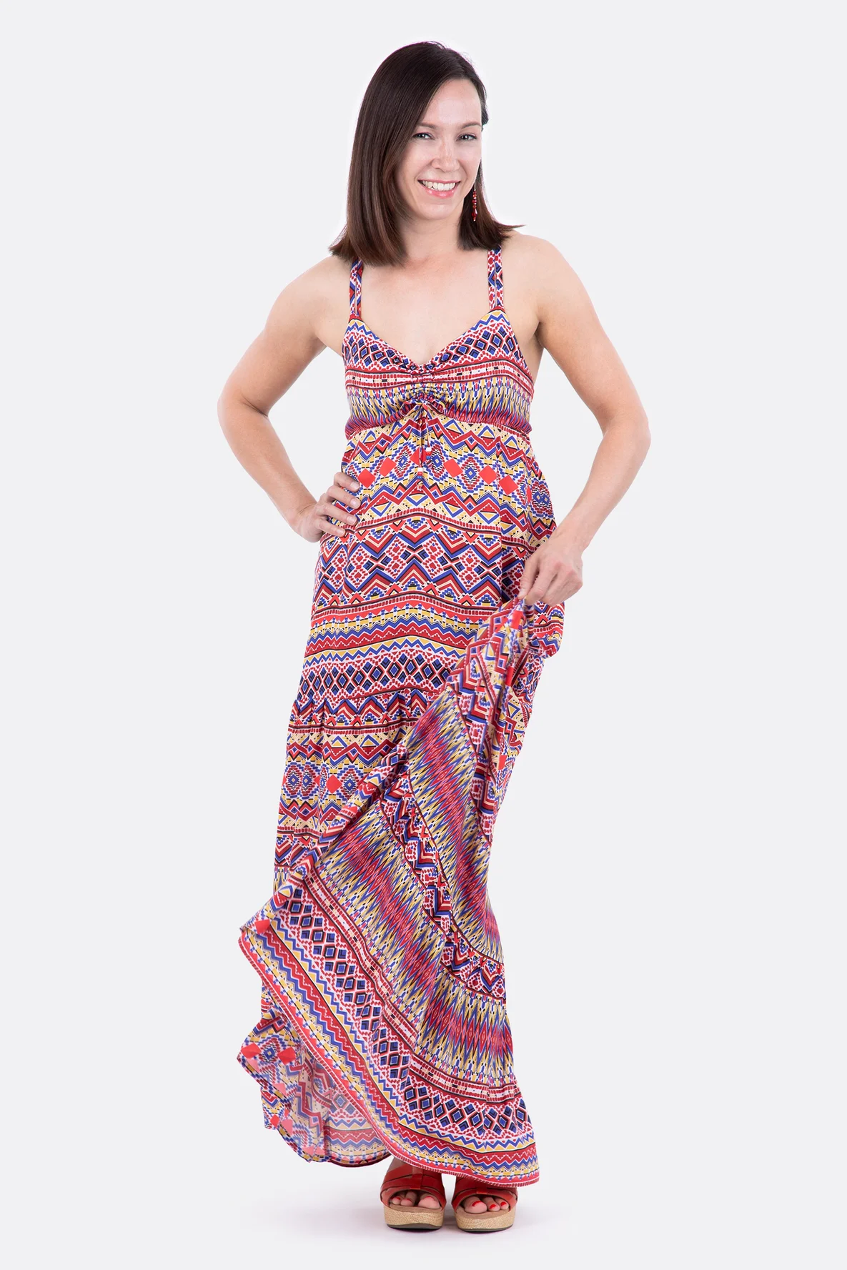 Schnittmuster Maxikleid Sommerkleid Boho selber nähen