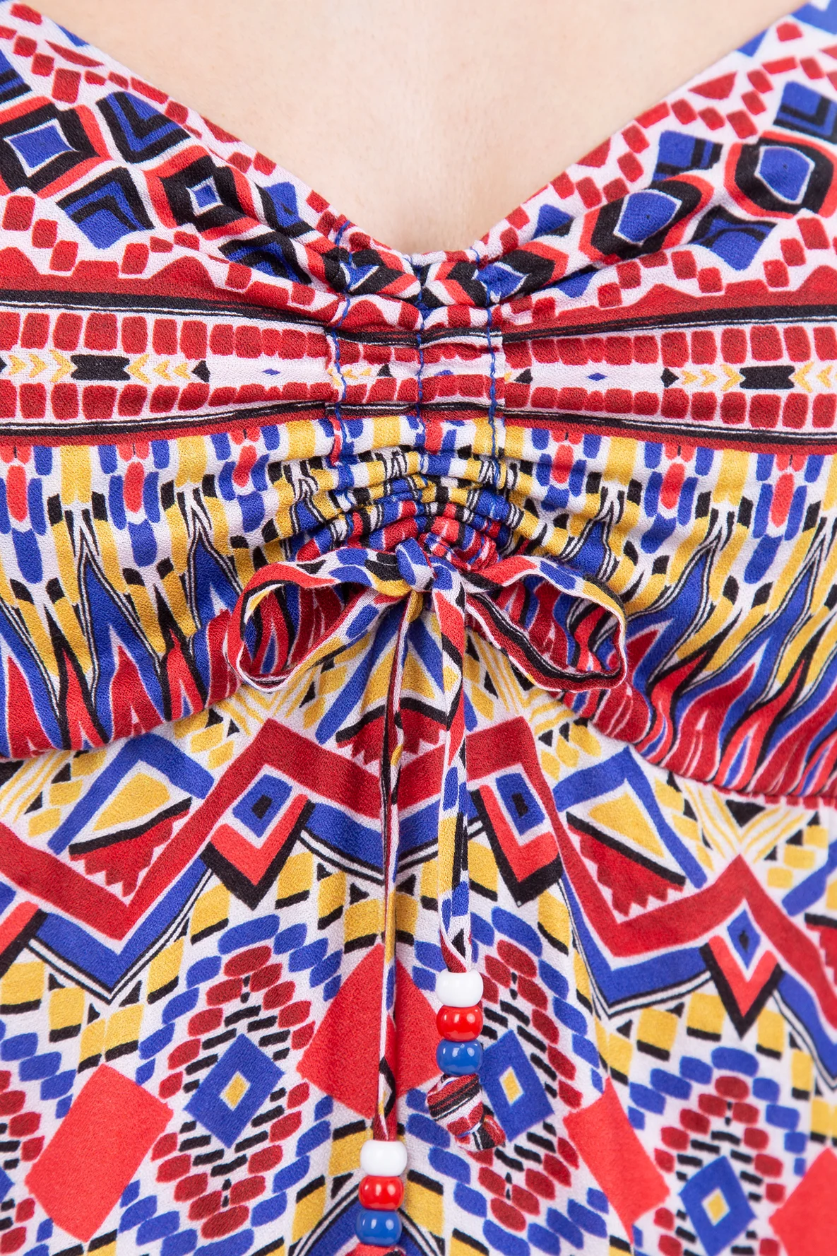 Schnittmuster Strandkleid geraffter Ausschnitt selber nähen