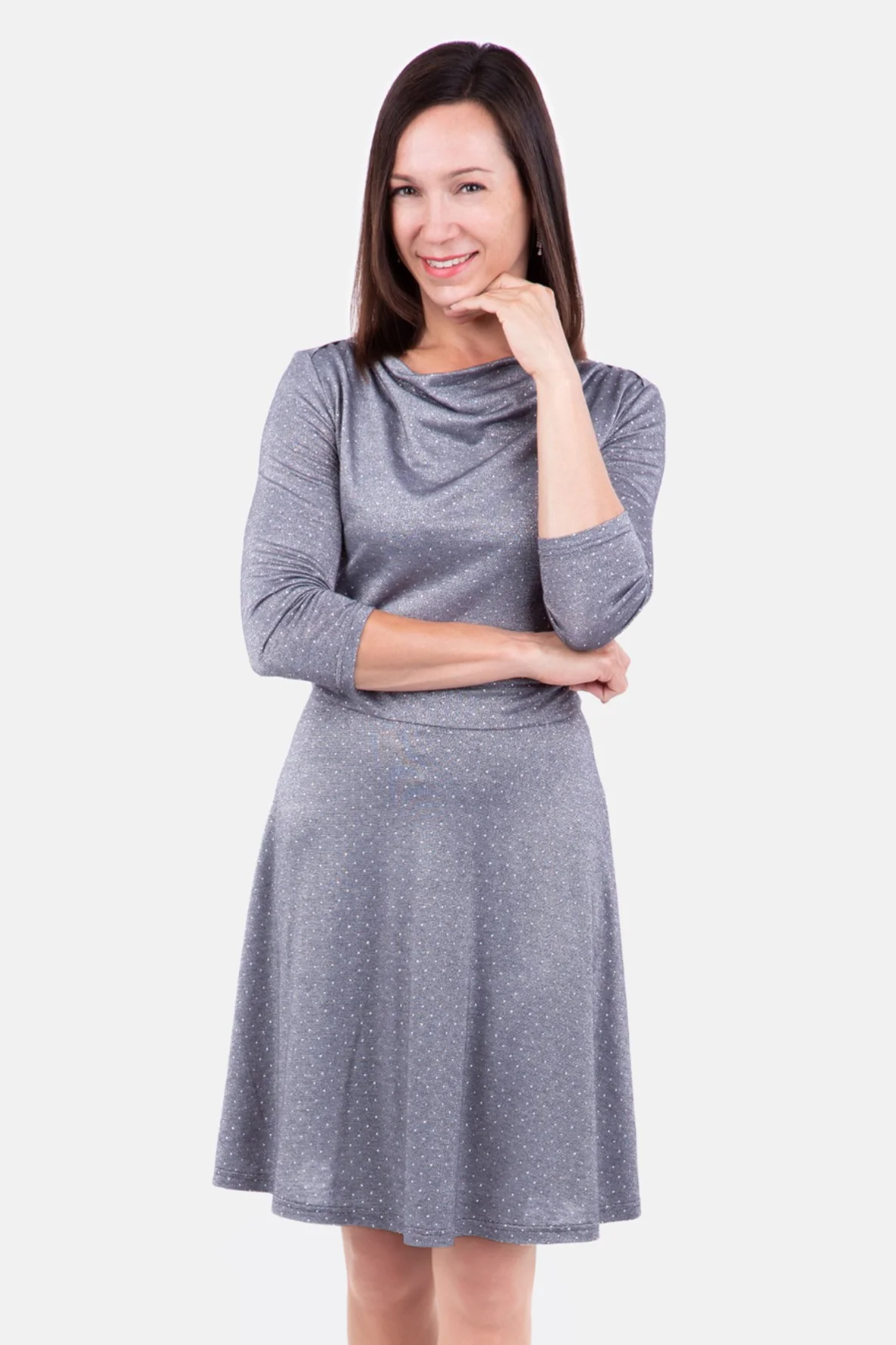 Schnittmuster Jerseykleid elegant viskosejersey