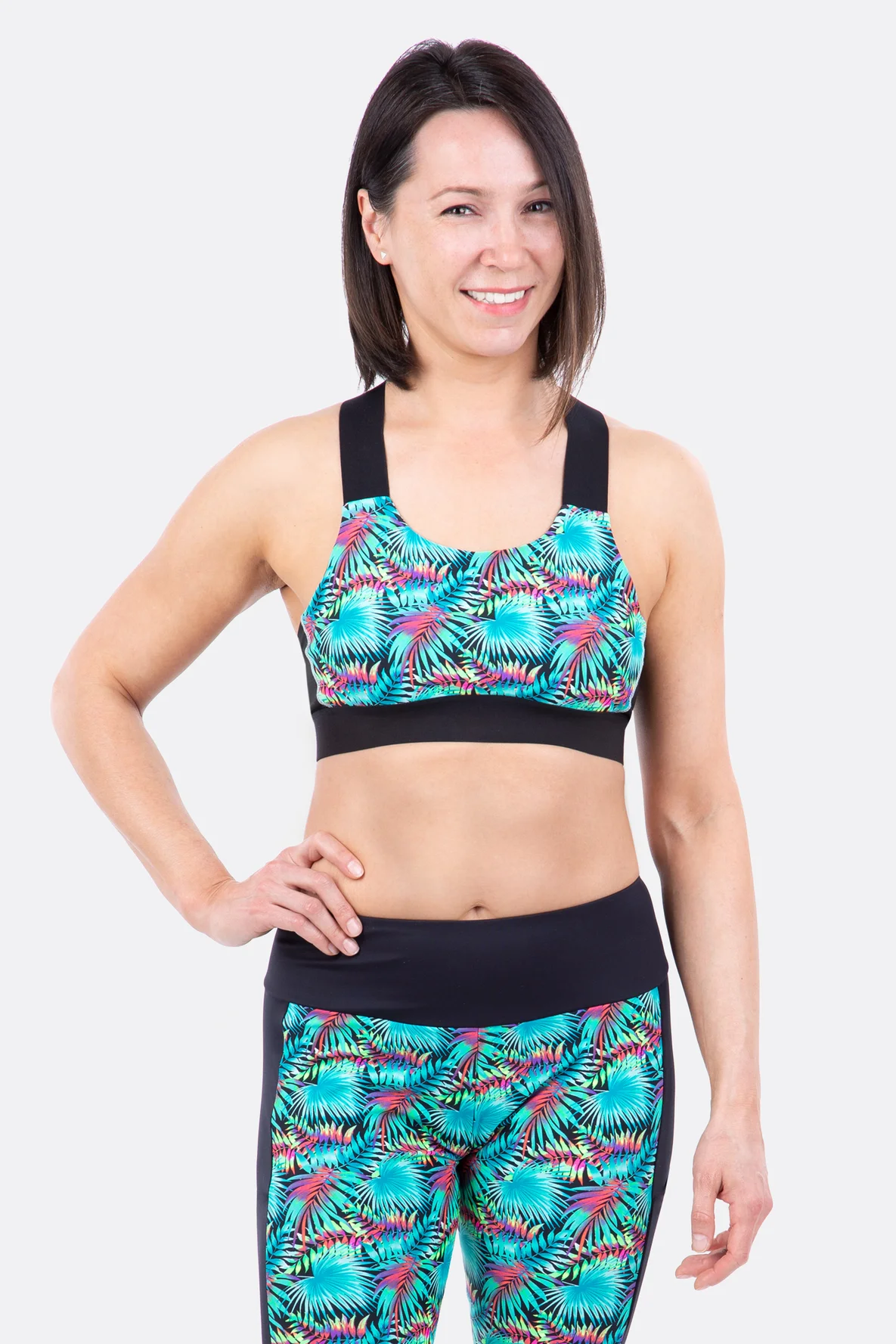 Schnittmuster Anleitung Bustier Sport-BH Leggings Tights Gummiband