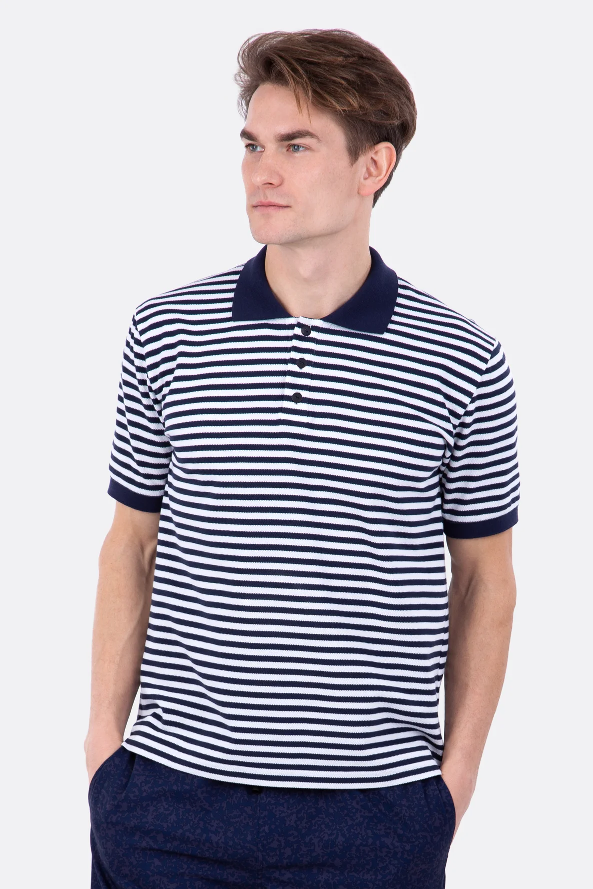 Schnittmuster Männer Poloshirt gestreift selber nähen