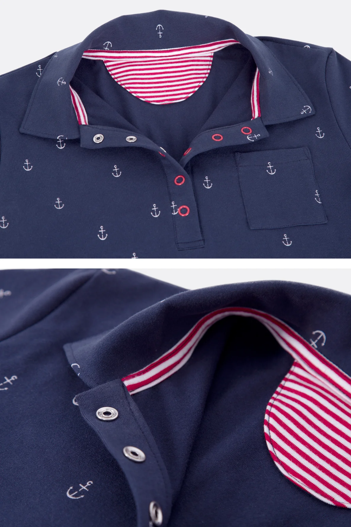 Schnittmuster Poloshirt Beleg Kragen Maritim Nähanleitung