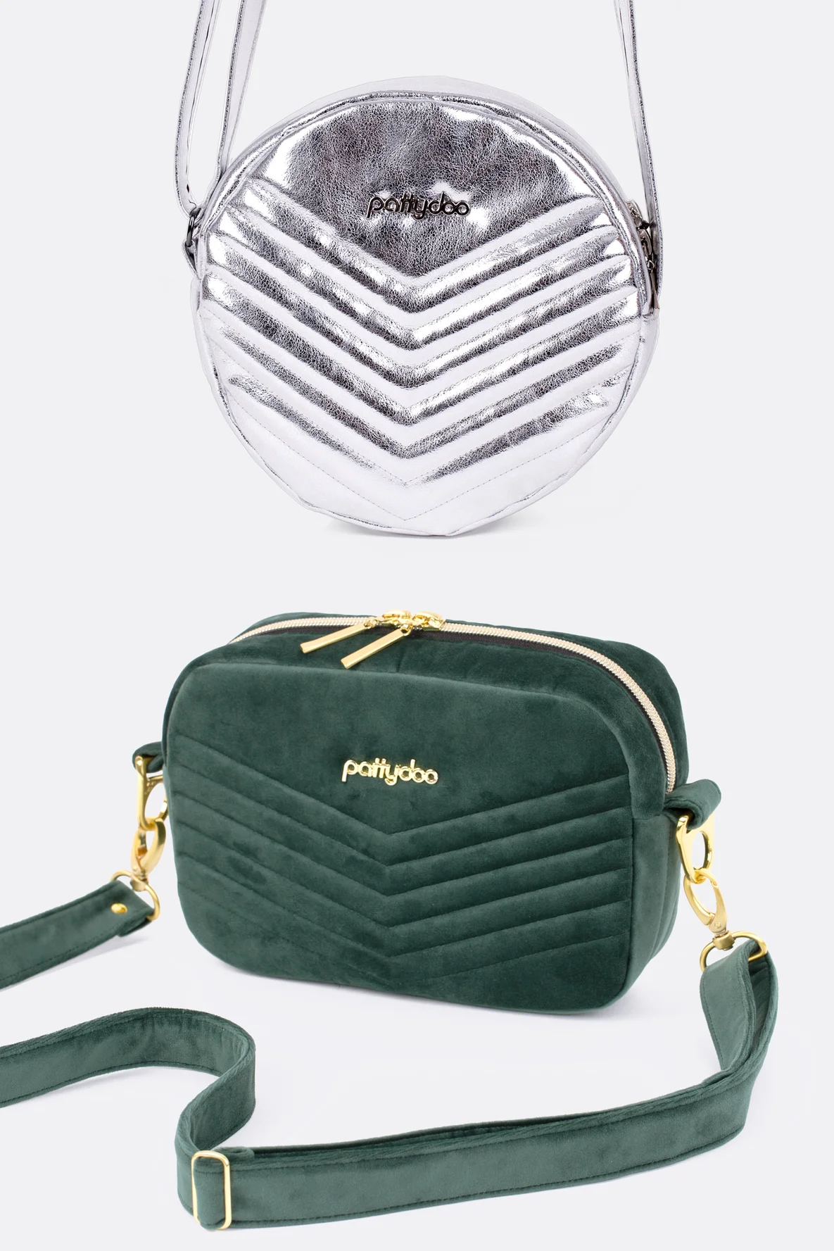 Schnittmuster Handtasche Anleitung rund eckig silber Kunstleder