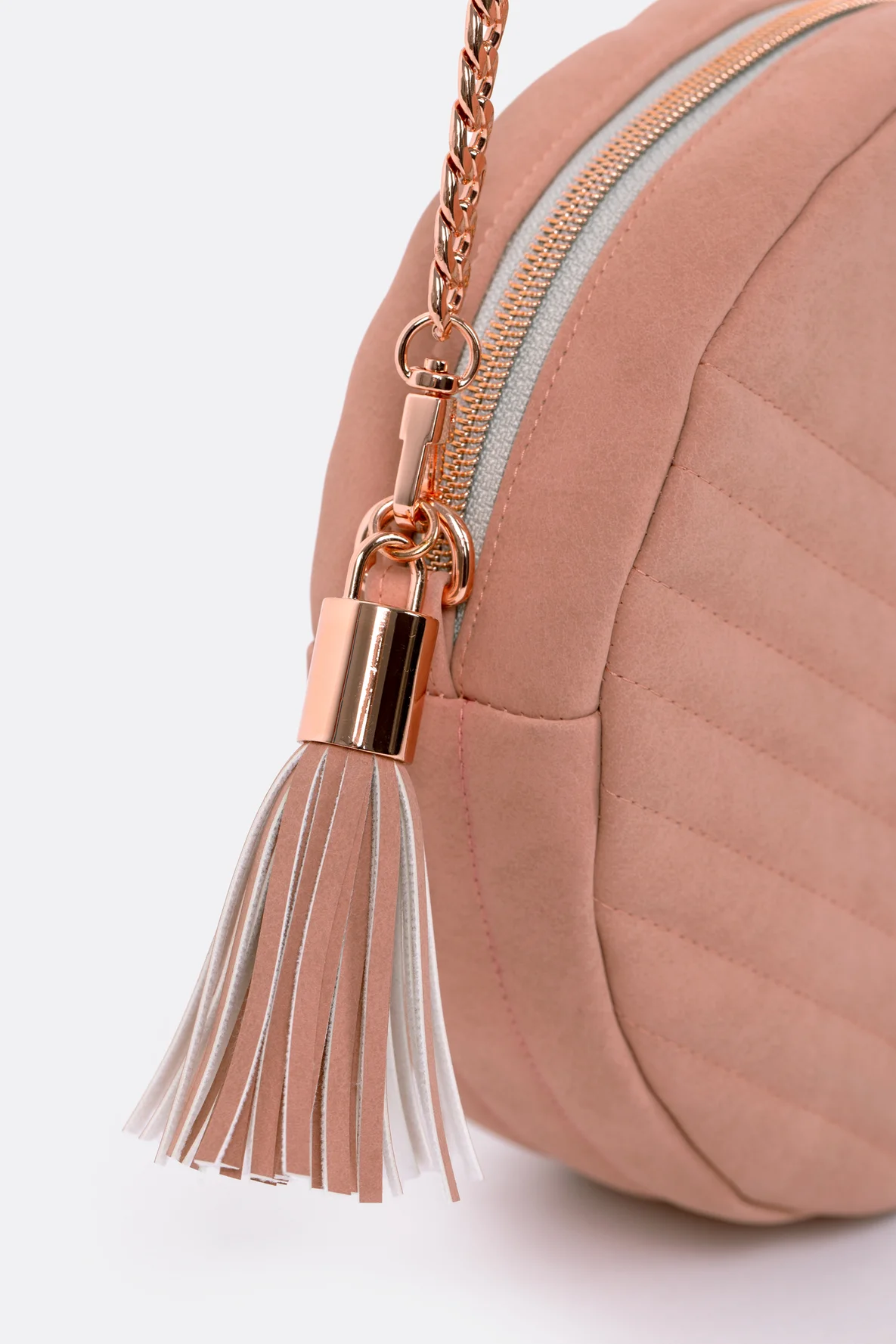 Schnittmuster Schultertasche Kunstleder selbernähen Tassel Kupfer