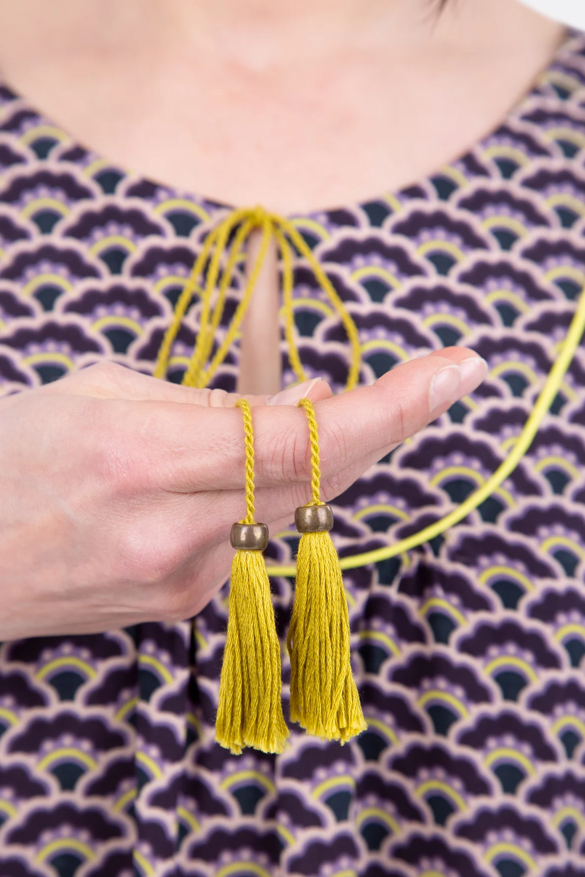 Schnittmuster Tunika Bluse Boho Tassel Band