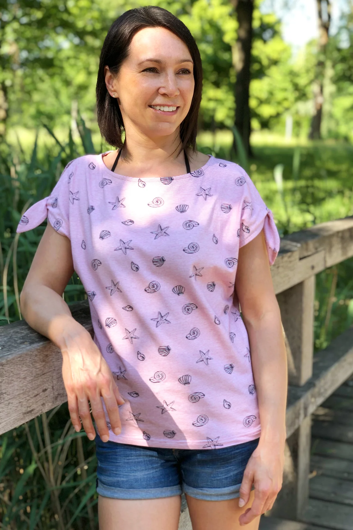 Schnittmuster Anleitung Sommershirt Knoten