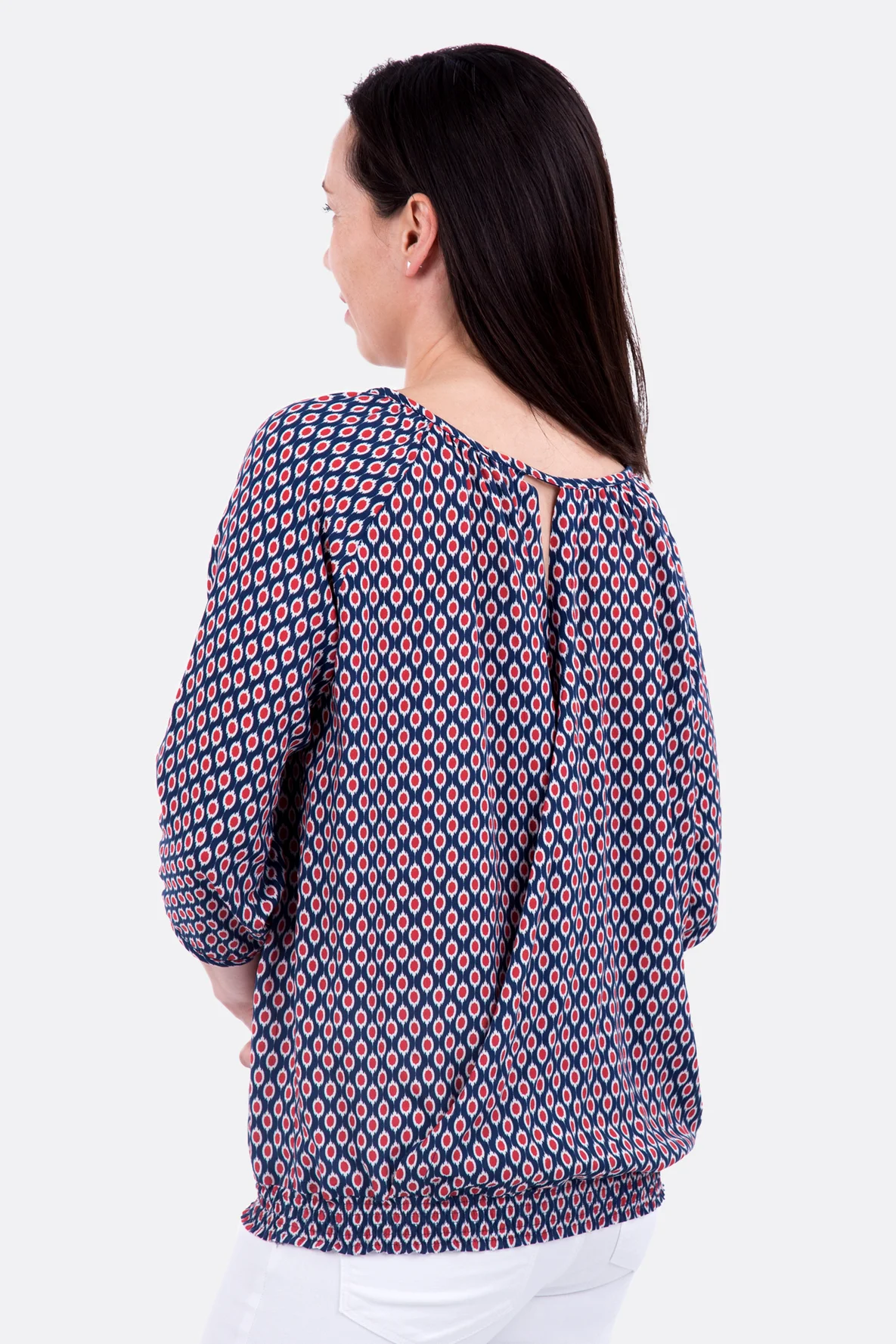 Schnittmuster Bluse Rücken Wickeloptik nähen