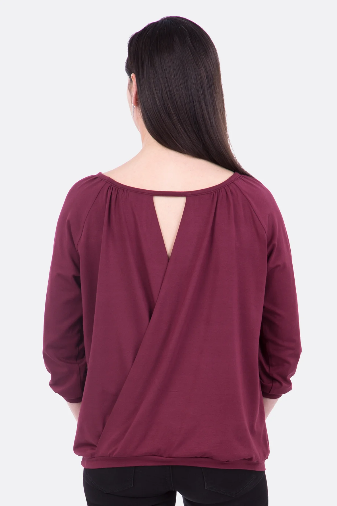 Schnittmuster Jerseyshirt Rücken Wickel