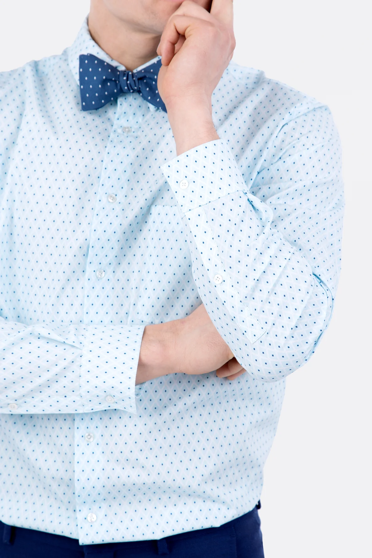 Schnittmuster Herrenhemd Manschetten Schlitz