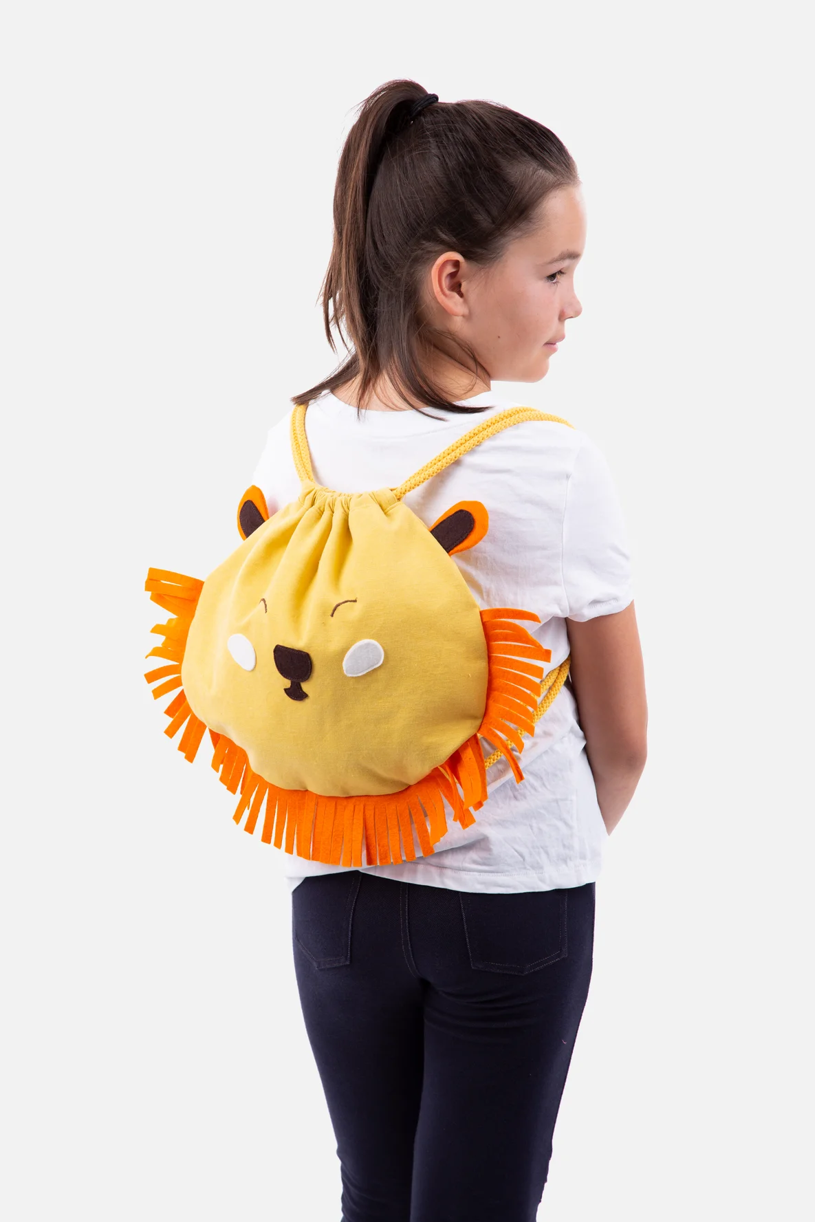 Turnbeutel Kinderrucksack Tiermotiv Löwe Freebie Schnittmuster