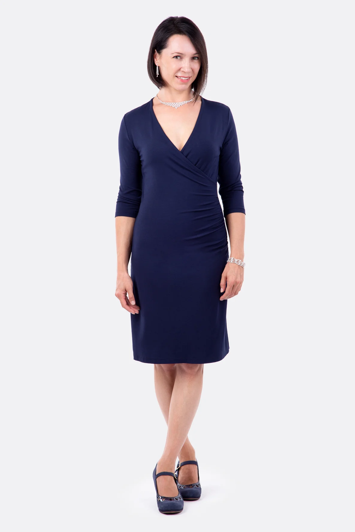 Nähanleitung Schnittmuster Kleid Jersey elegant selbernähen