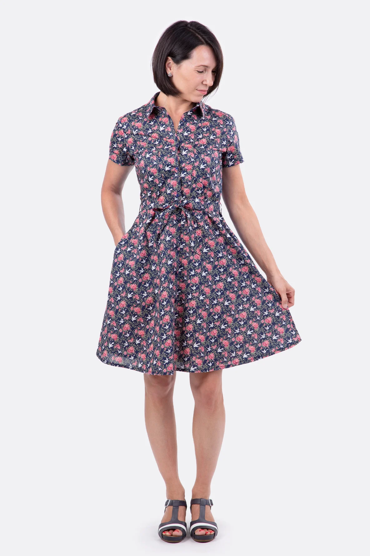 Schnittmuster Blusenkleid Schleife romantisch nähen