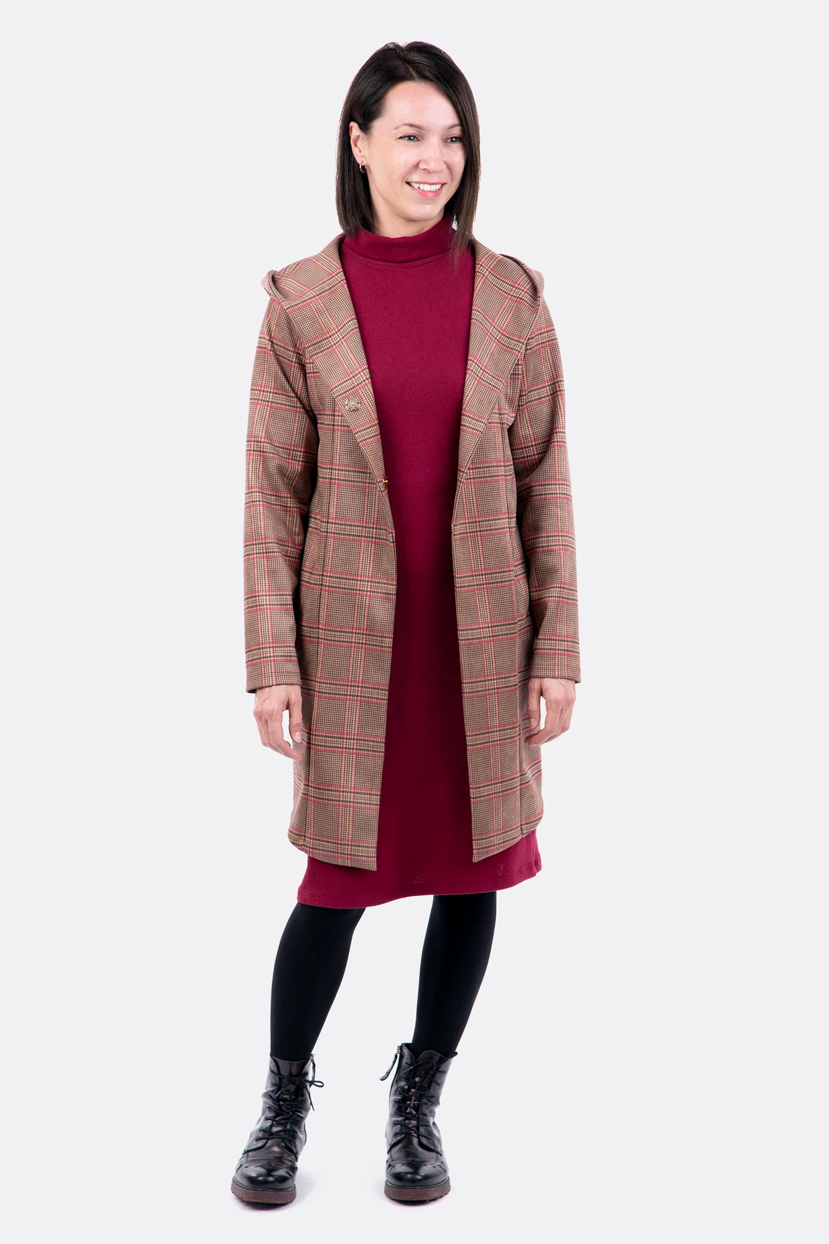 Schnittmuster Kapuzenmantel elegant einfach nähen