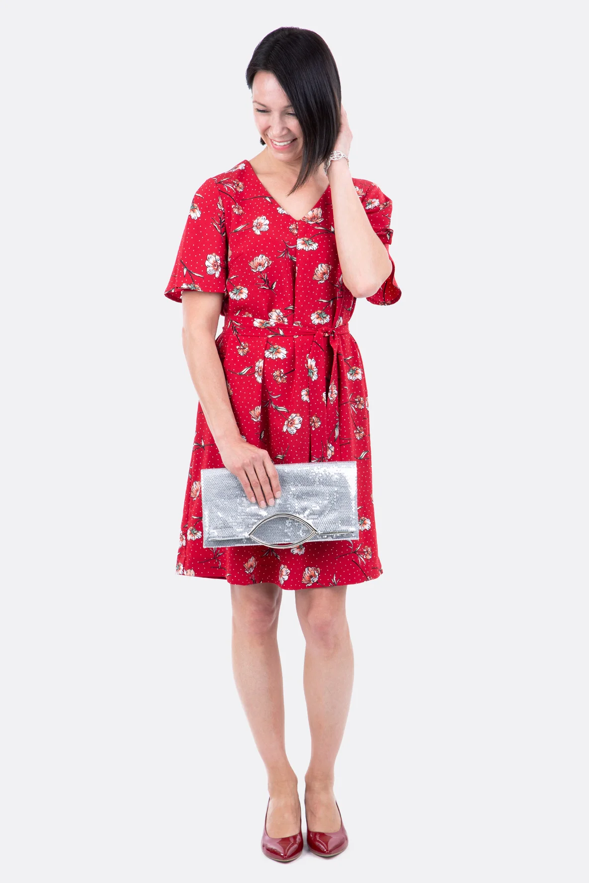 Schnittmuster Damenkleid Webware festlich