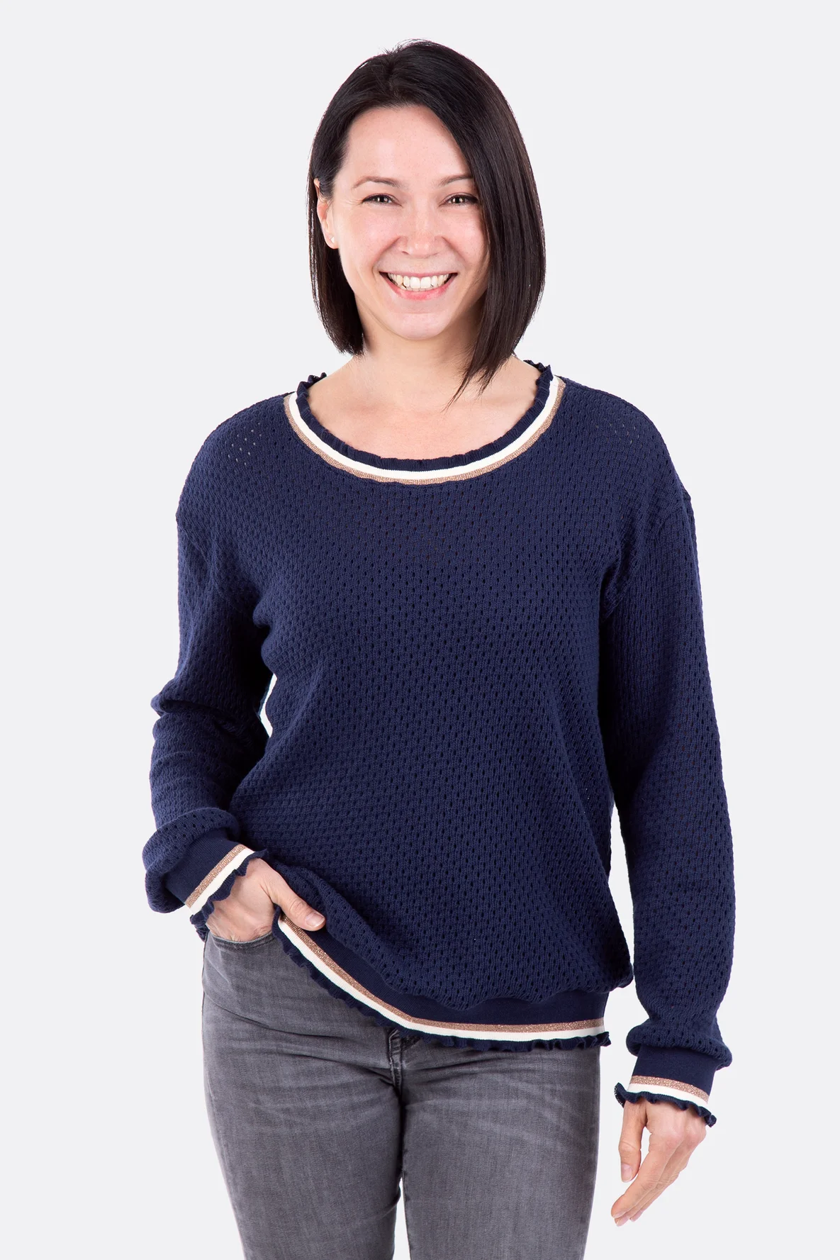 Schnittmuster Damenpullover Strick Cuffme Buendchen selber naehen