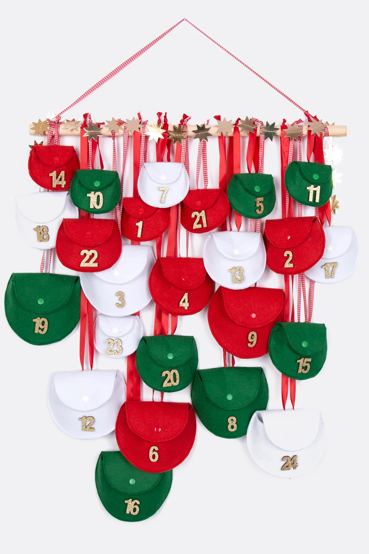 Adventskalender selber nähen, Filz, DIY-Geschenkidee