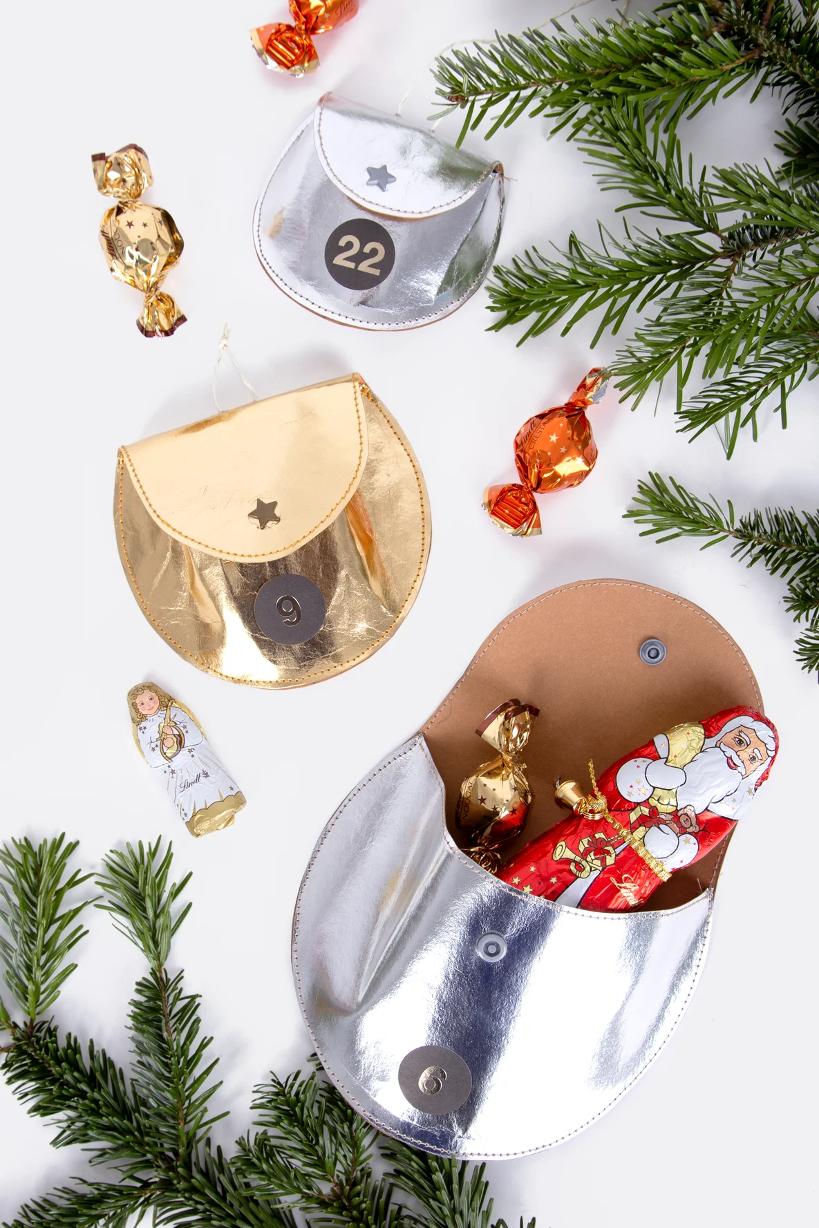 Gratis Vorlage, Adventskalender selber nähen, SnapPap