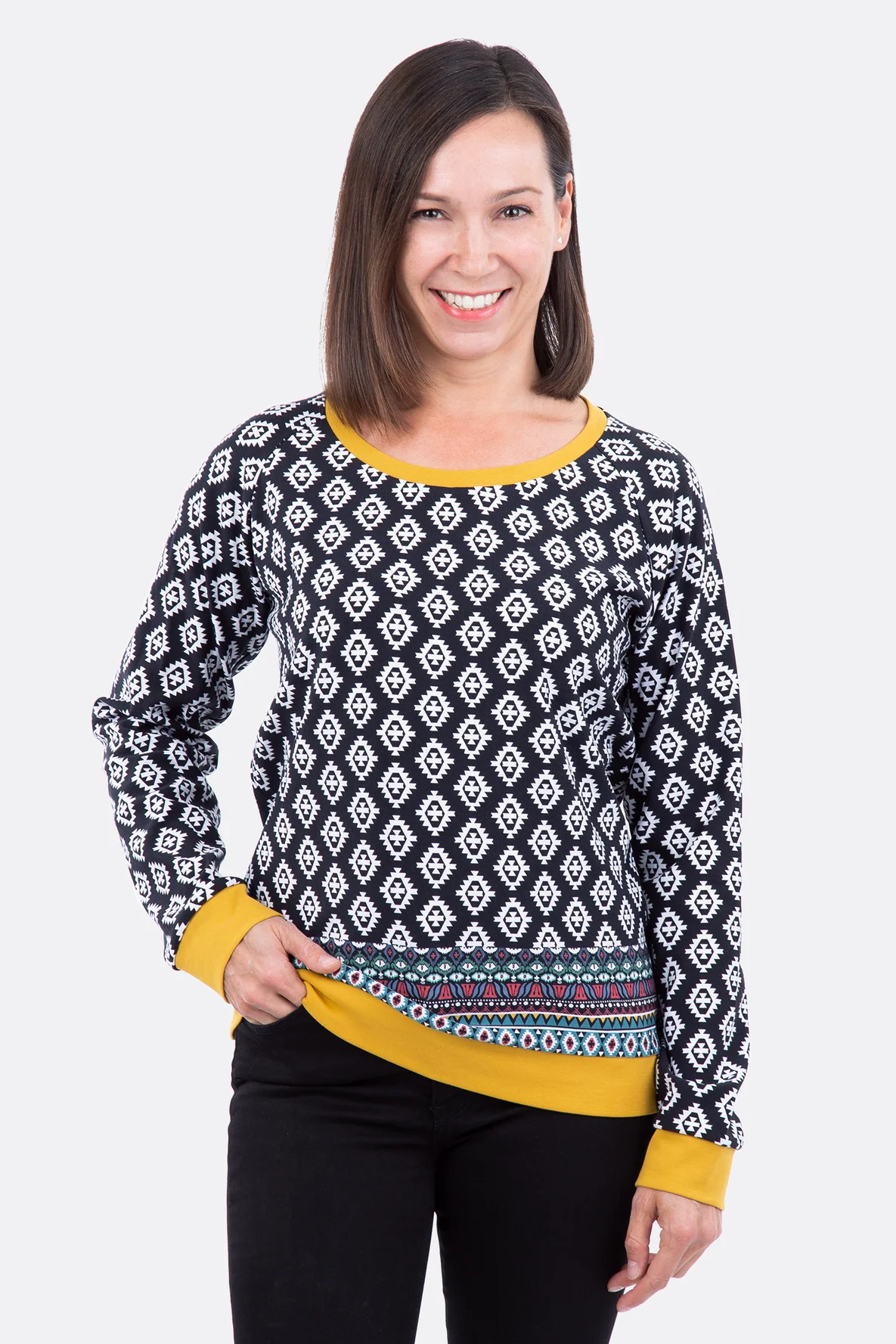 Schnittmuster Sweatshirt Raglanärmel nähen