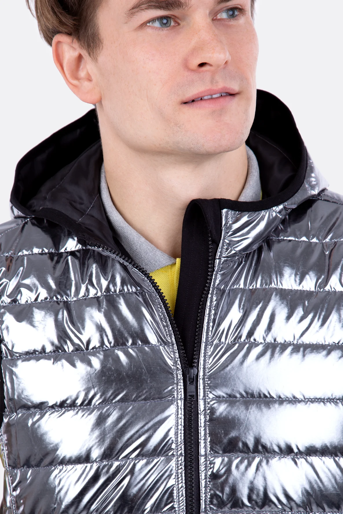 Männerweste Steppweste mit Reißverschluss selber nähen