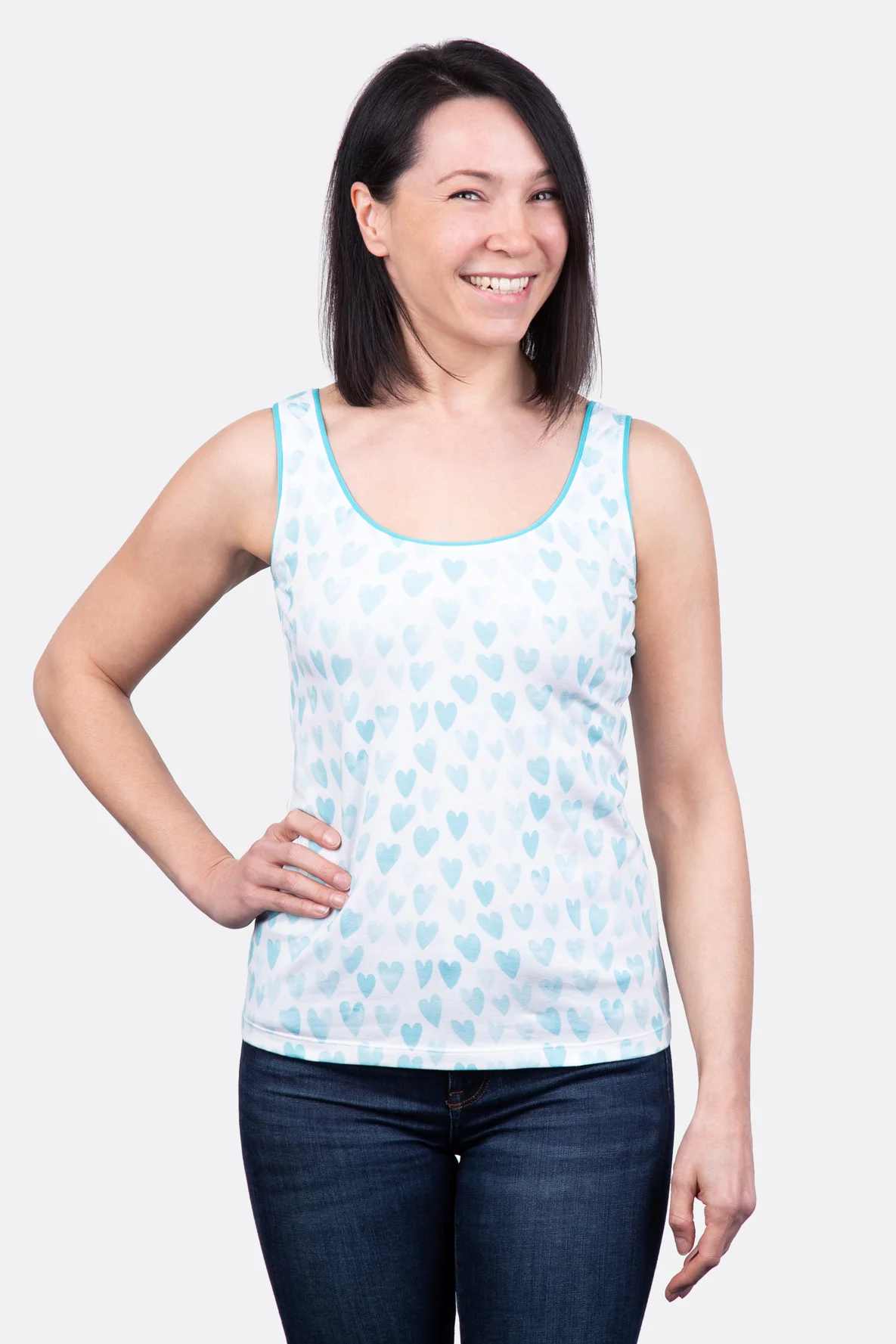 Schnittmuster Damentop Jersey Nähanleitung