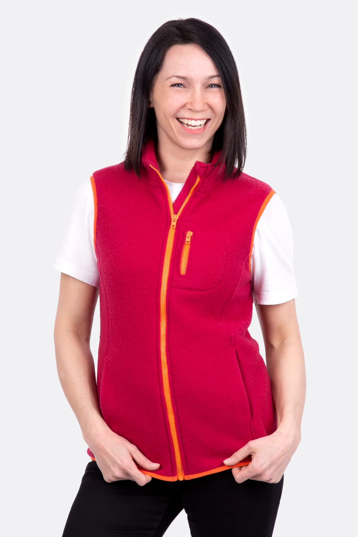 Schnittmuster Fleece-Weste Damen Nähanleitung