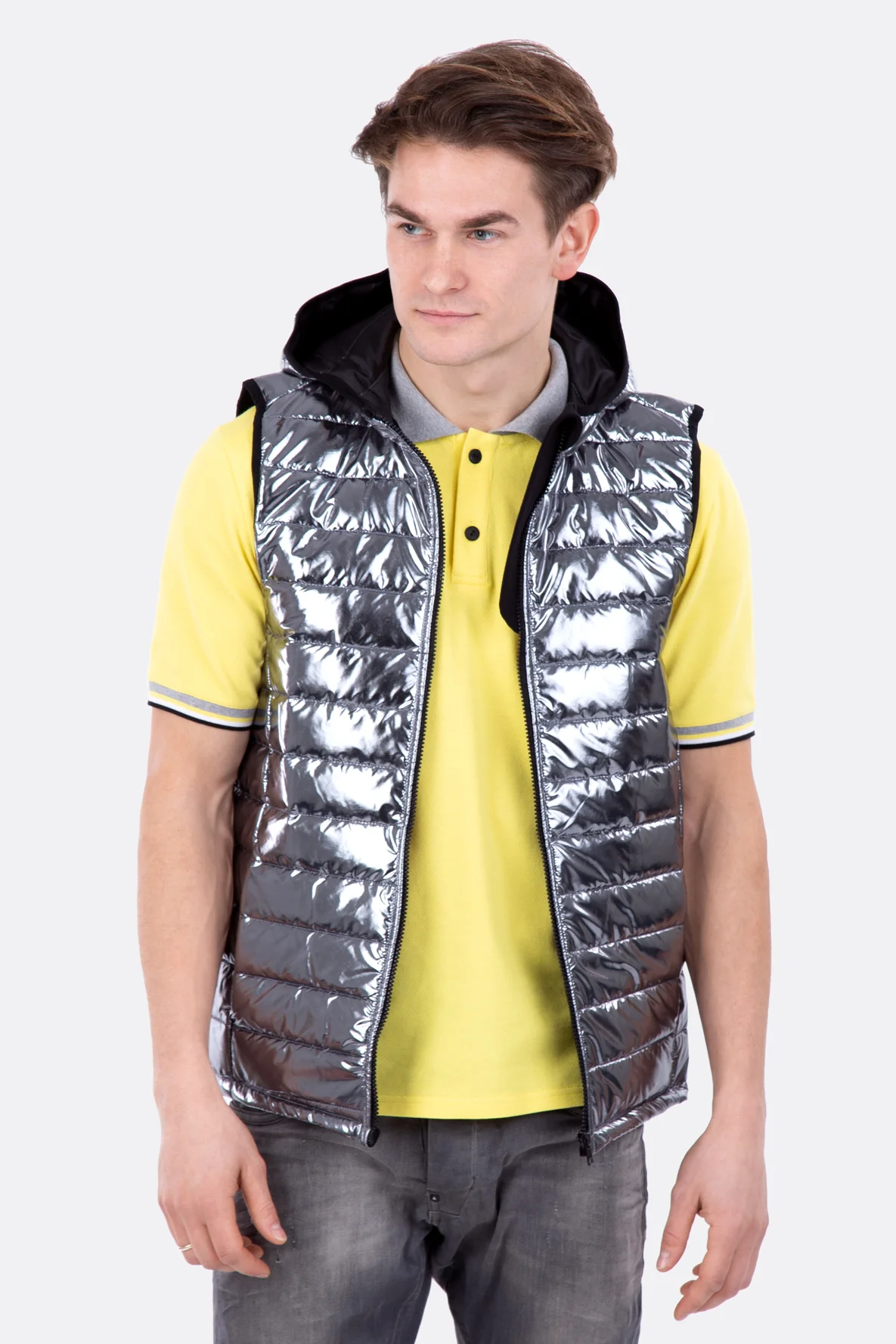 Schnittmuster Herrenweste silber selber nähen