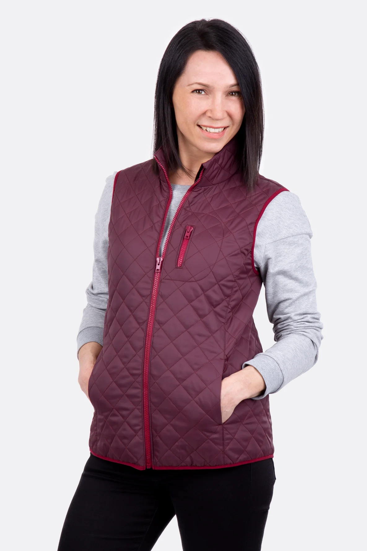 Schnittmuster Nähanleitung Damen-Steppweste mit Taschen