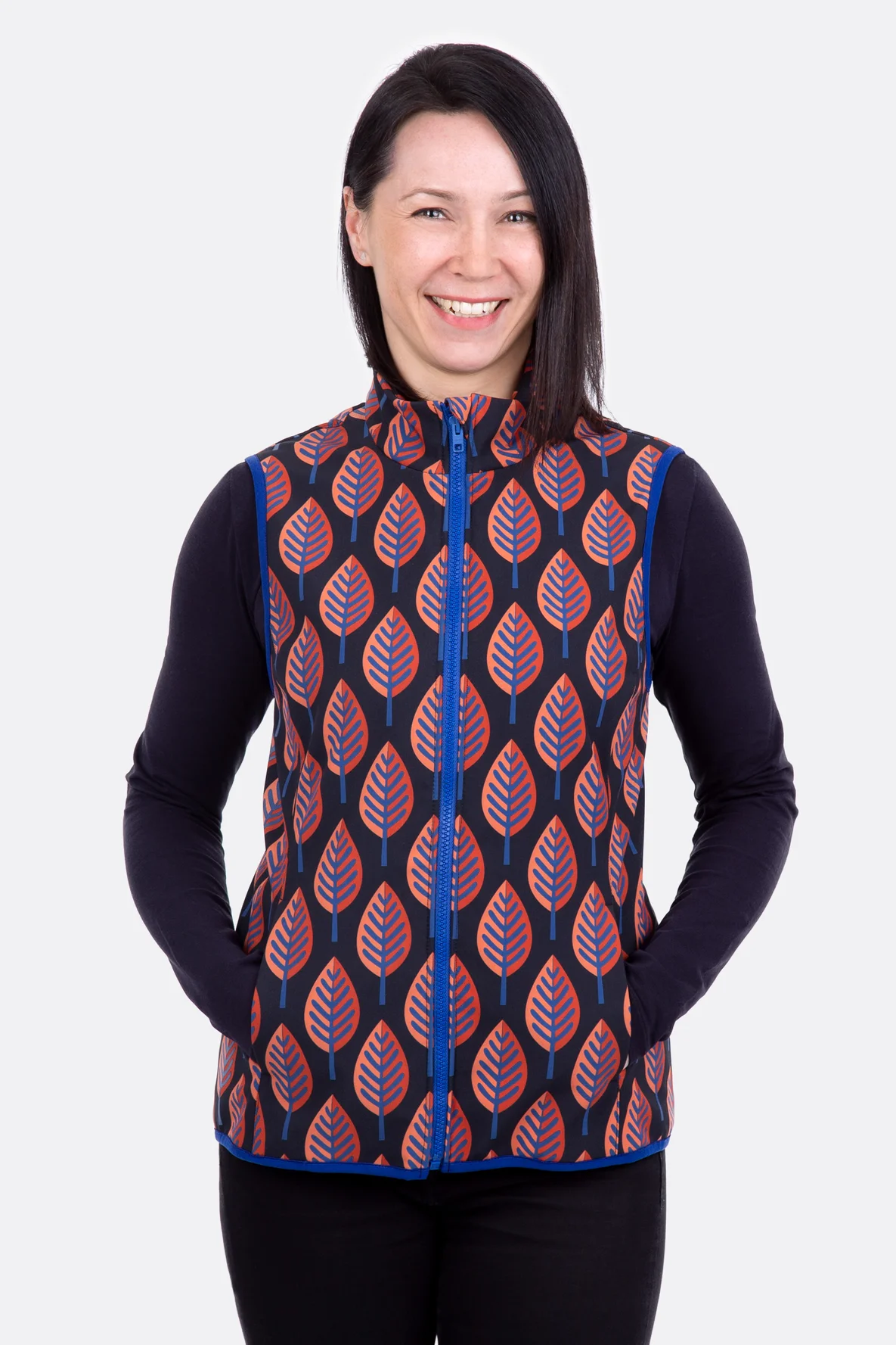 Schnittmuster Softshell-Weste für Damen mit Muster selber nähen