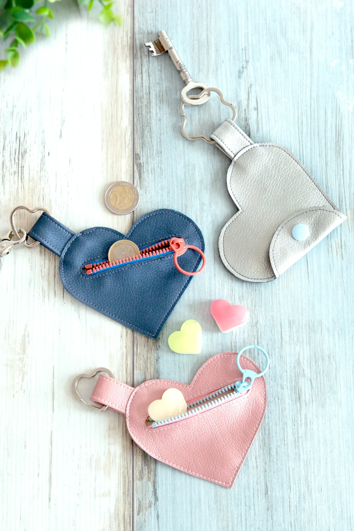 Gratis Schnittmuster Herz-Täschchen DIY