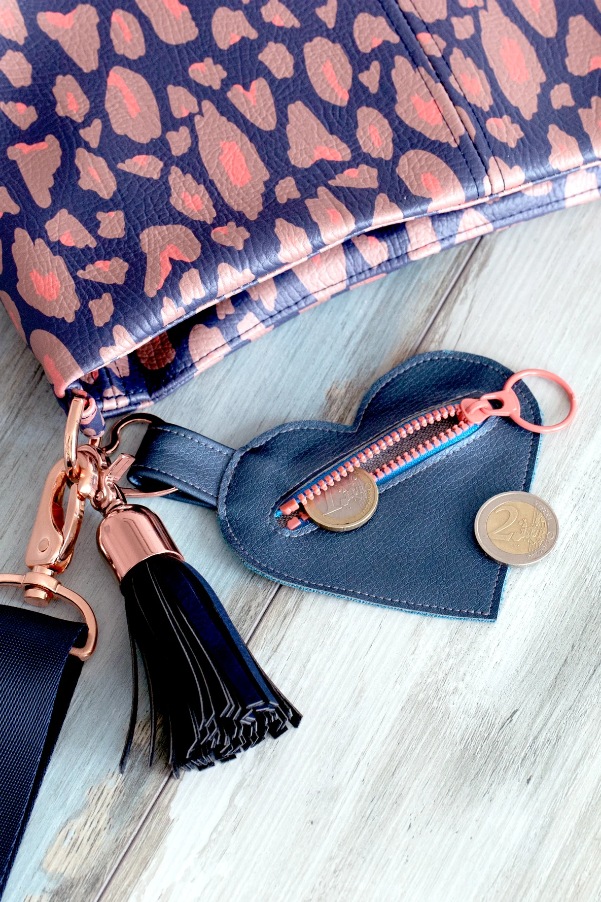 Kostenlose Vorlage Herz-Täschchen selber machen