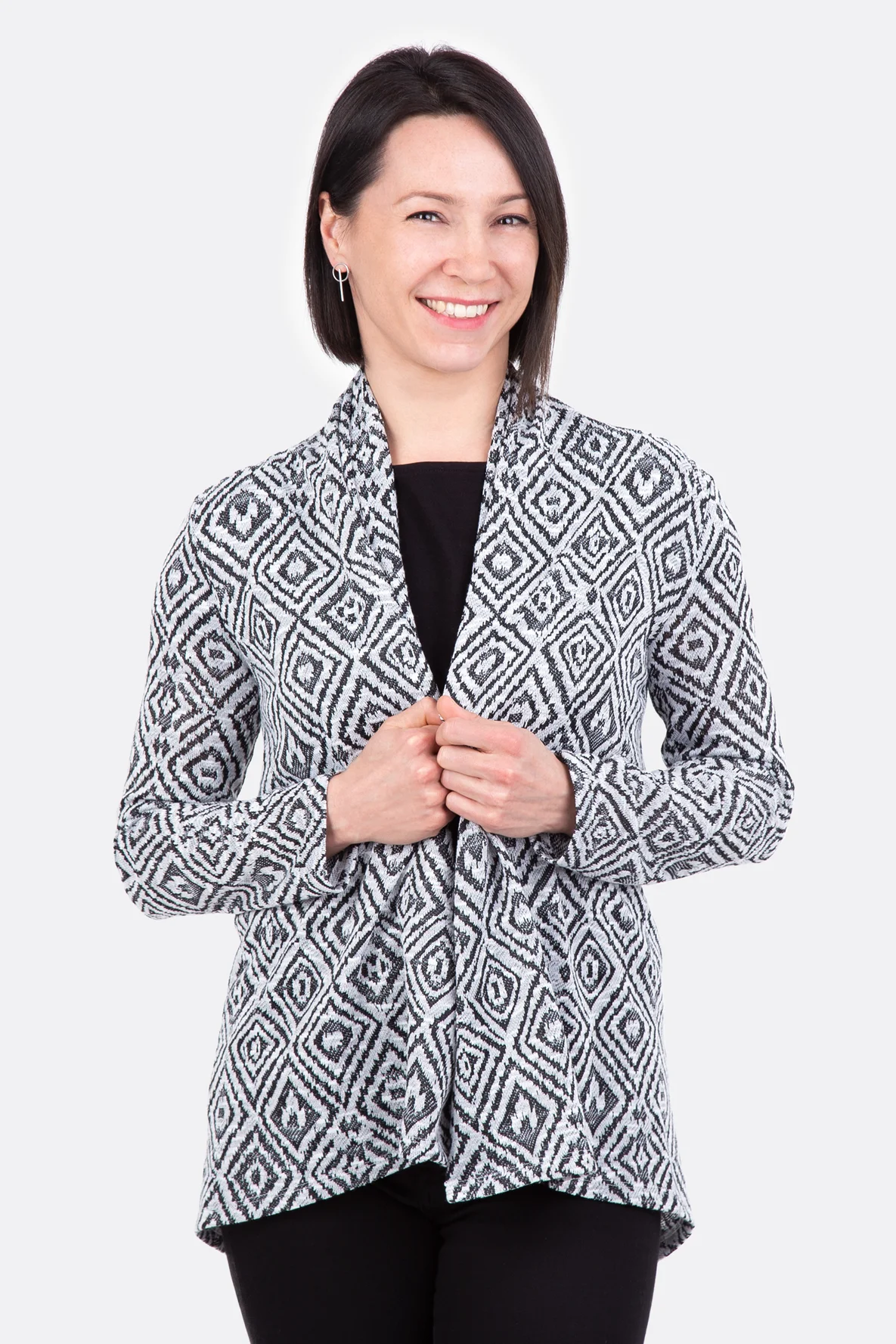 Schnittmuster Strickjacke Schalkragen Muster Anleitung