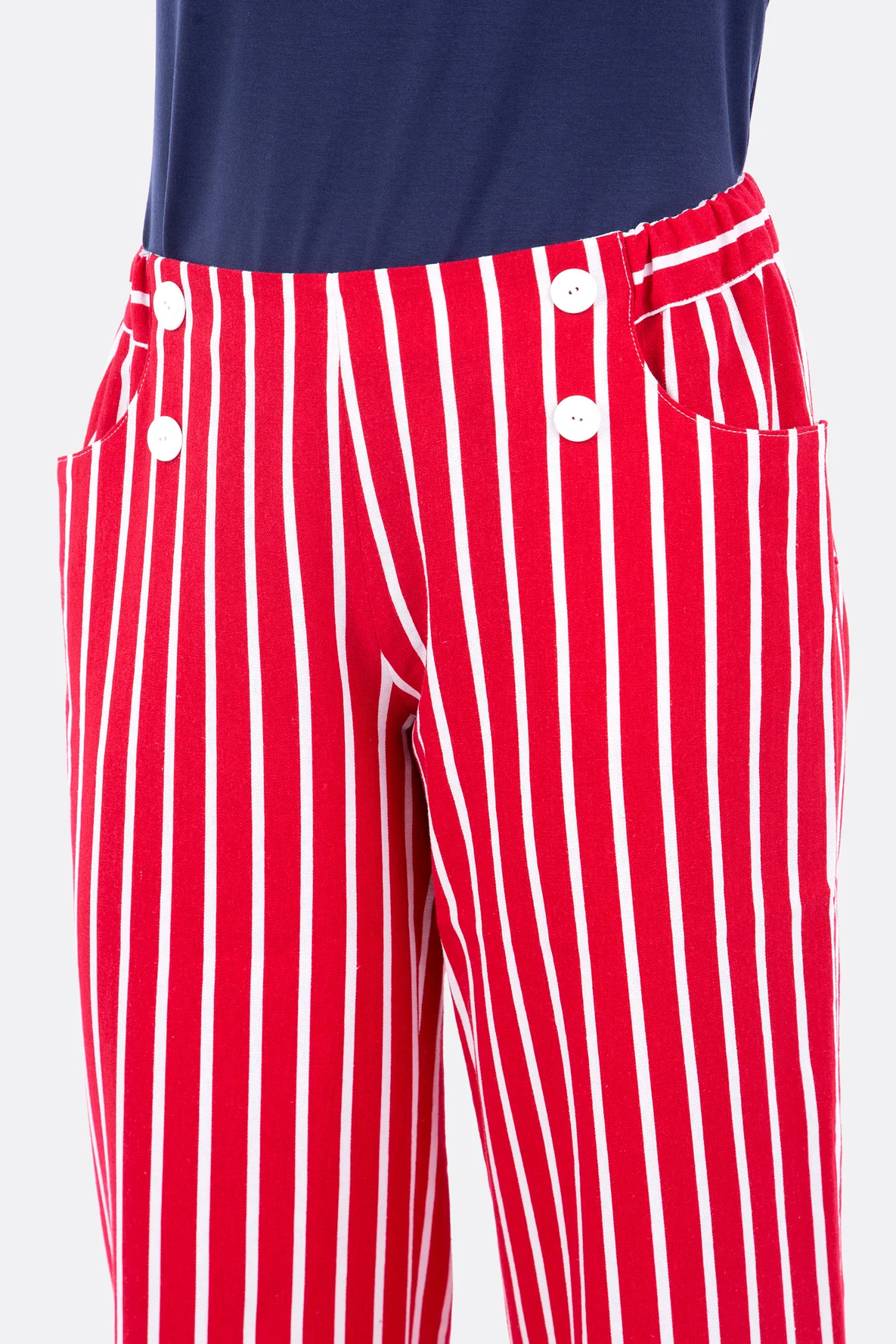 Nähanleitung Damenhose Culotte mit Gummibund + Taschen